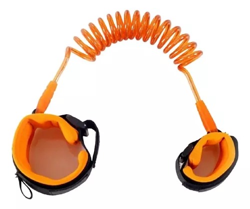 Correa Pulsera De Seguridad Para Niños Anti Pérdidas Naranja.