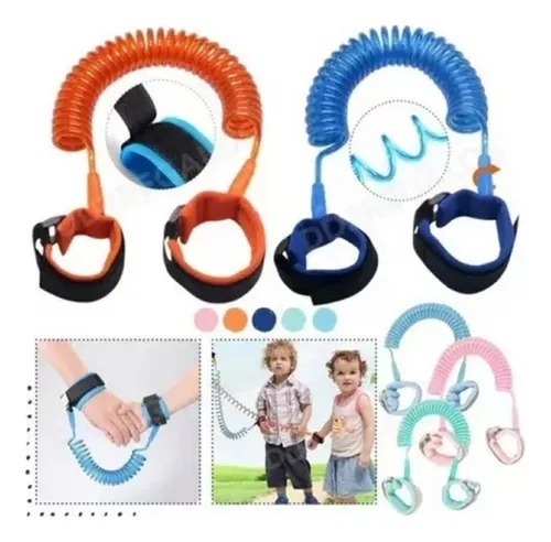 Correa Pulsera De Seguridad Para Niños Anti Pérdidas Azul.