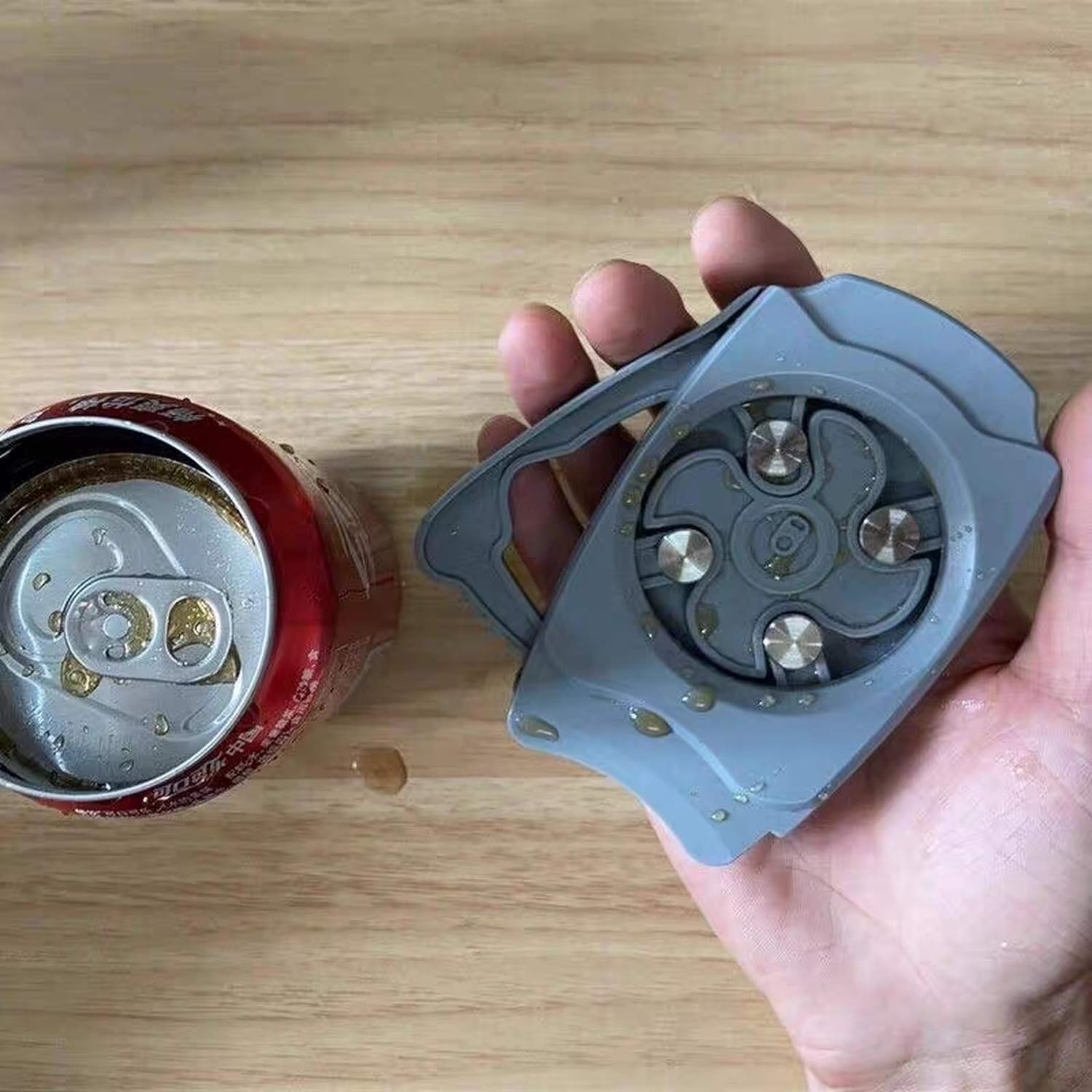 Abrelatas Manual De Corte Seguro Cerveza Refrescos Sin Borde