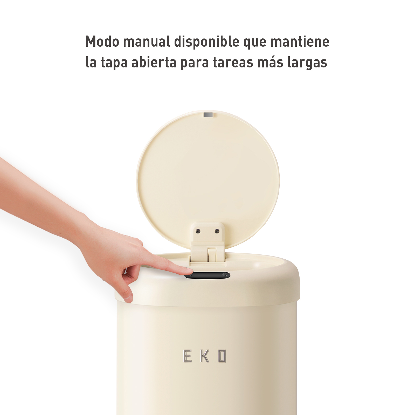 Bote de basura con Sensor automático resistente al agua de acero inoxidable Vintage 28 Litros EKO