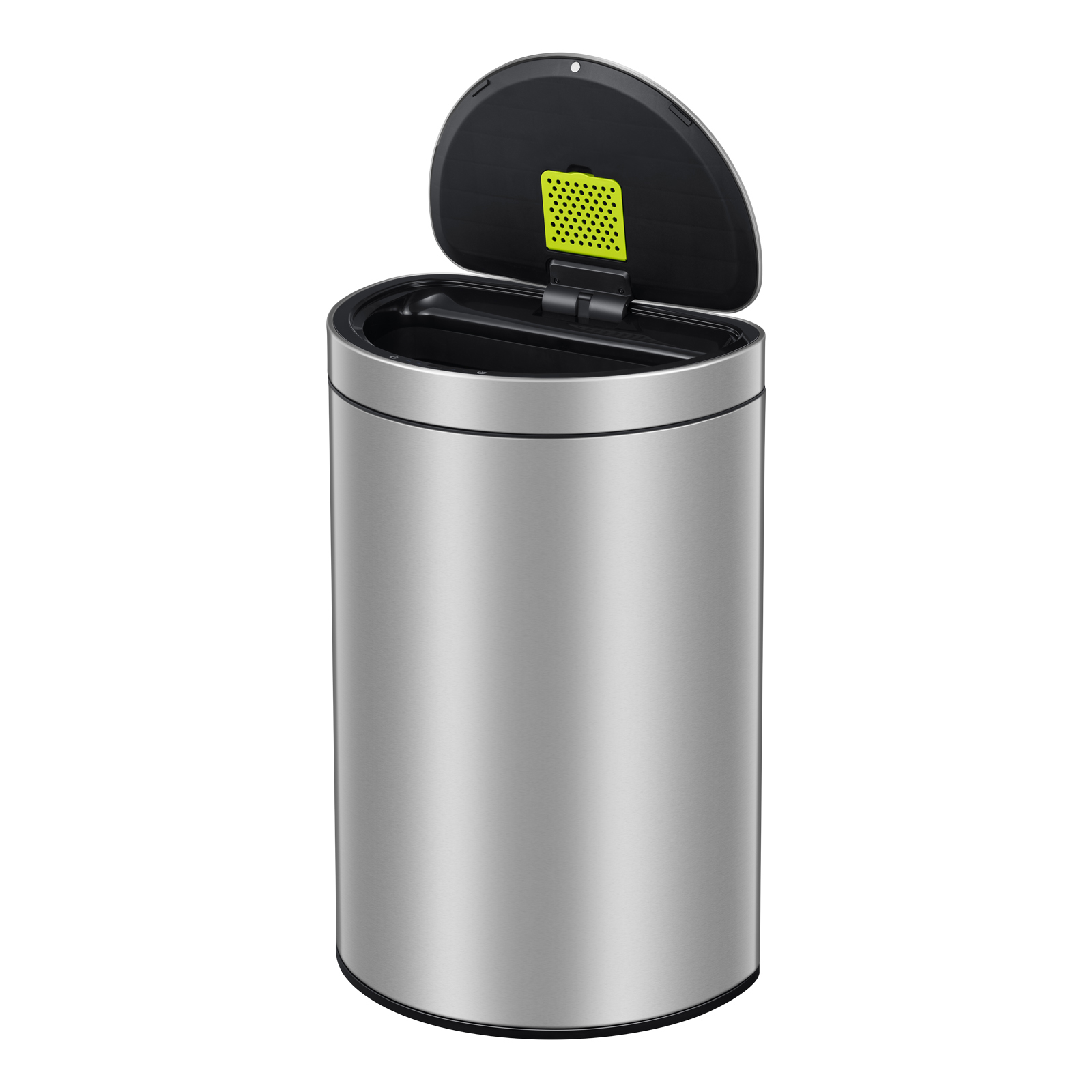 Bote de basura inteligente con Sensor Automatico semiredondo para cocina u oficina Acero Inoxidable 47L EKO Mirage