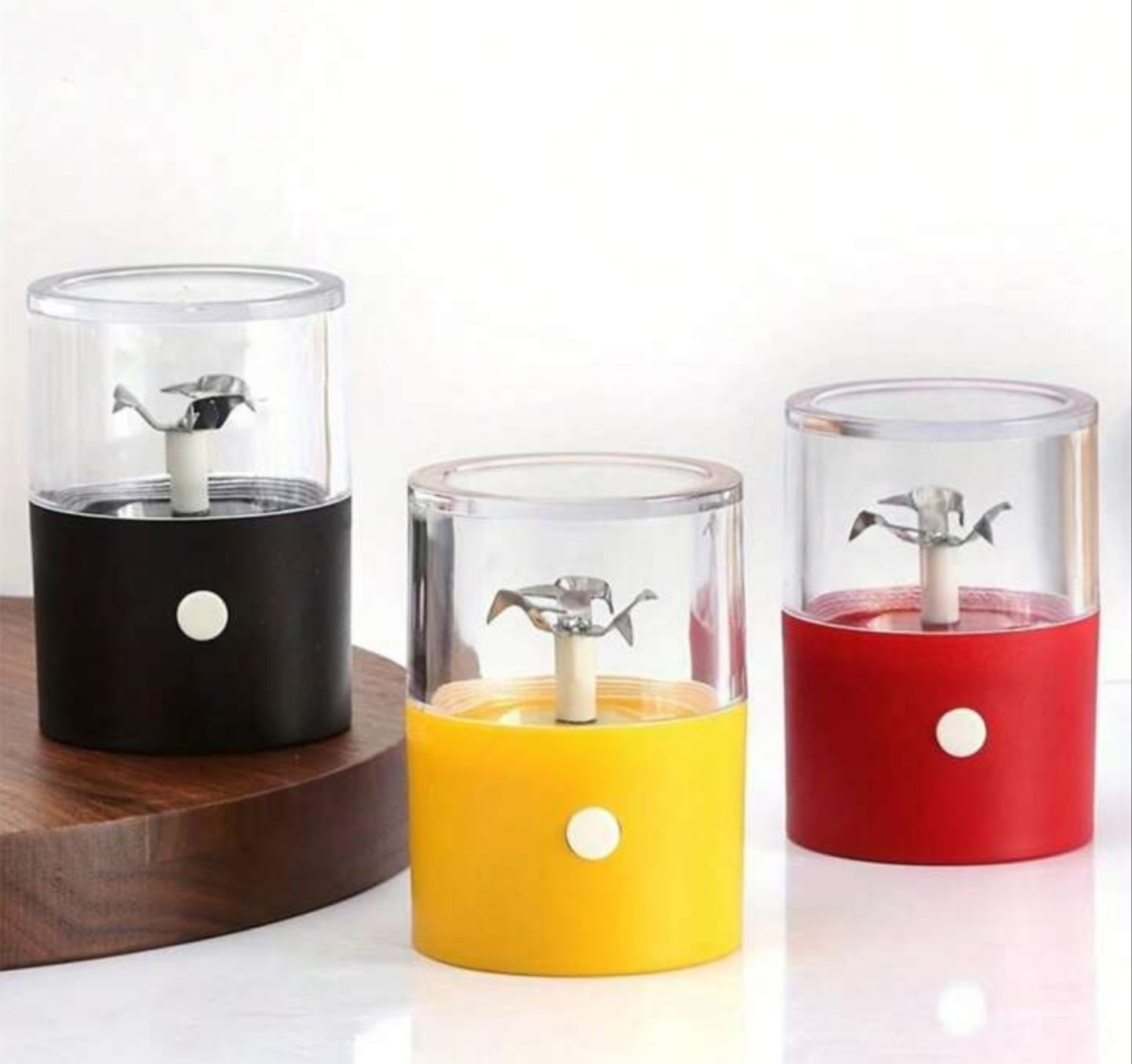 Mini Molinillo Rojo Grinder Eléctrico Especias Tabaco Hierbas.
