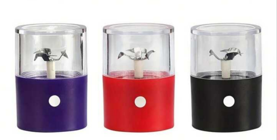 Mini Molinillo Rojo Grinder Eléctrico Especias Tabaco Hierbas.