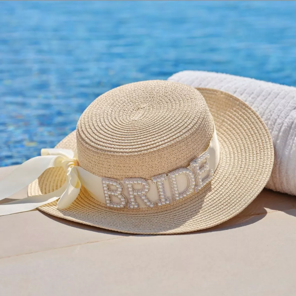 Sombrero De Playa Para Despedida De Soltera Con Letras Bride To Be