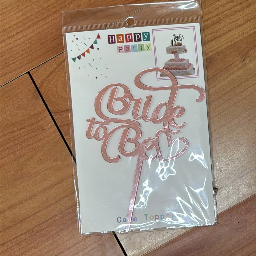 Letrero Pastel Bride To Be Color Rosado Acrilico Espejo Despedida