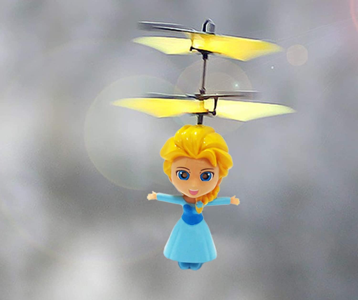 Mini Dron Princesa Voladora Inducción Con Luz Recargable.