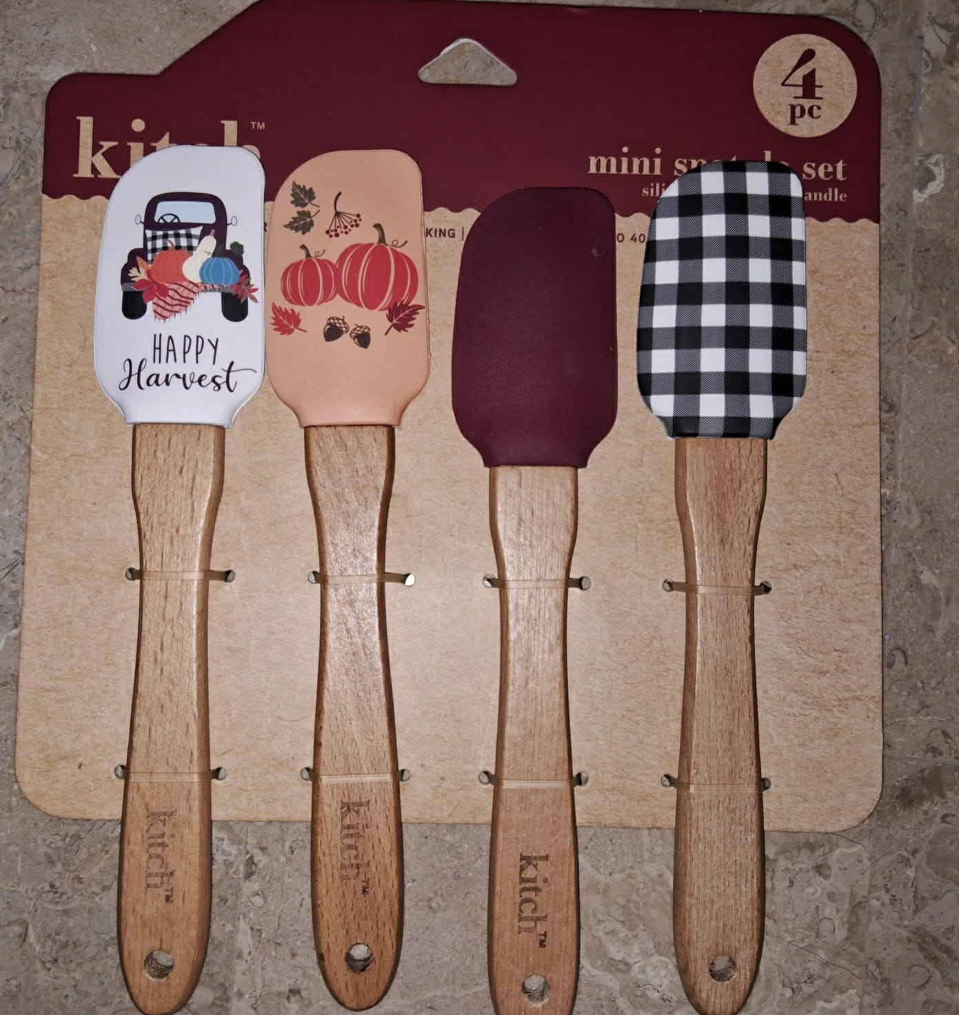 Set De 4 Piezas Espátulas Miserables Para Repostería Cocina.