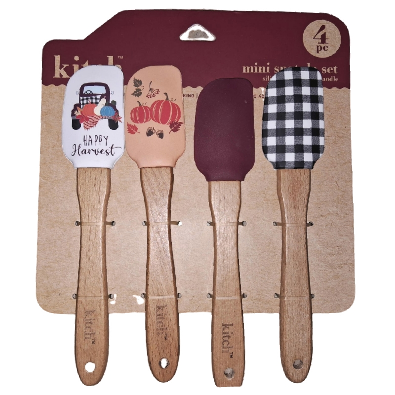 Set De 4 Piezas Espátulas Miserables Para Repostería Cocina.