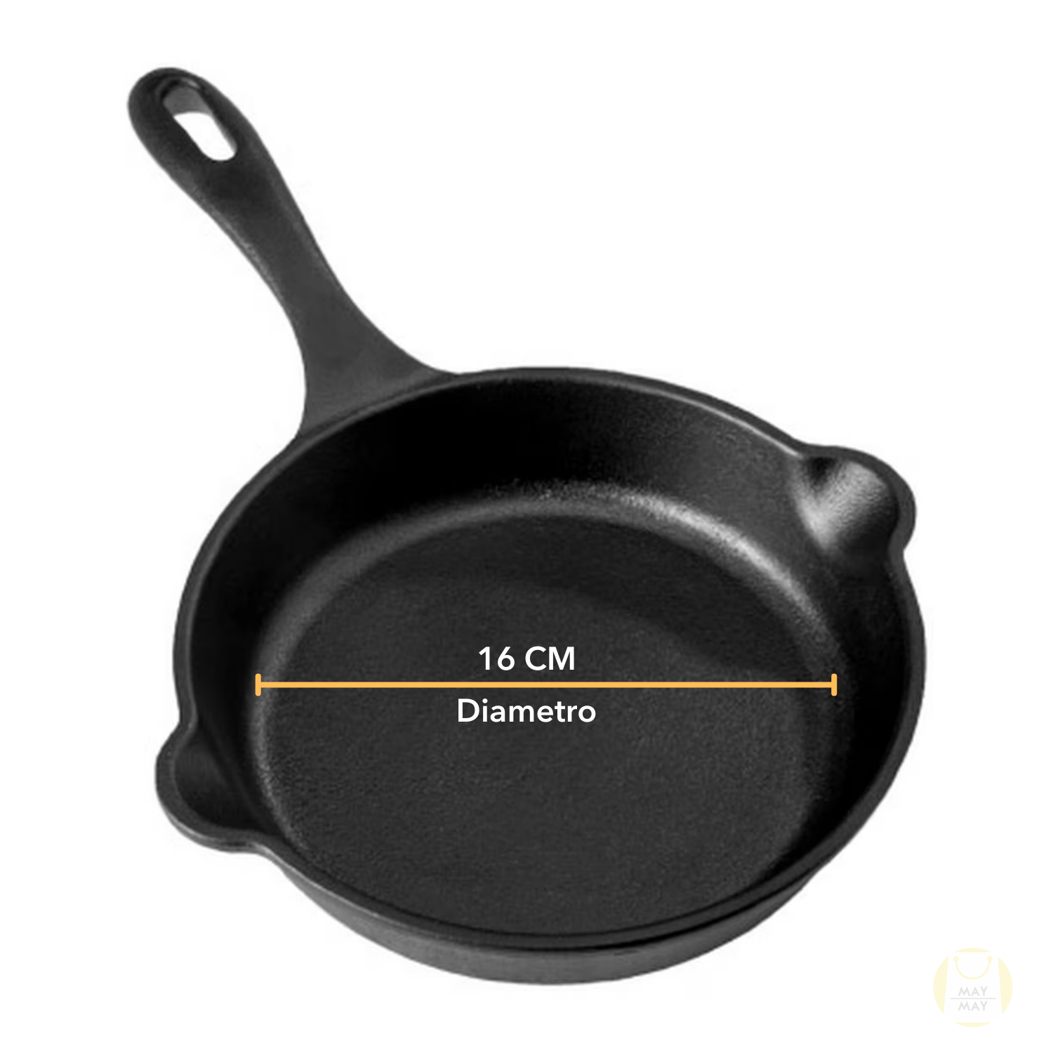 Sartén De Hierro Fundido Pre Curado 6.5in Redondo