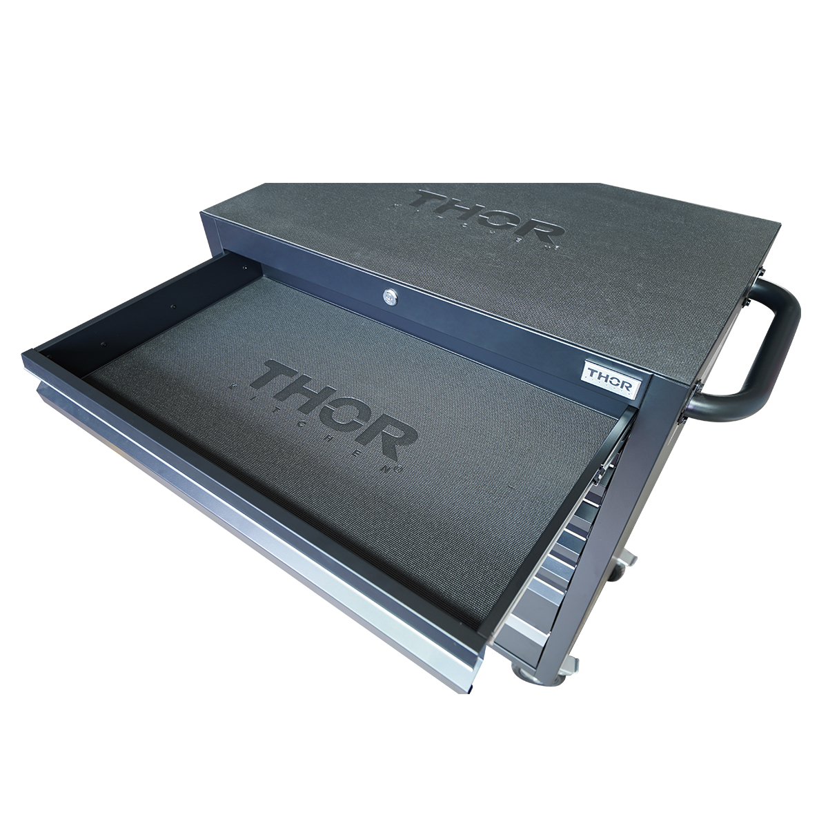 Gabinete Para Herramientas Negro De 76 CM y 7 Cajones Thor Kitchen HTC307PC.