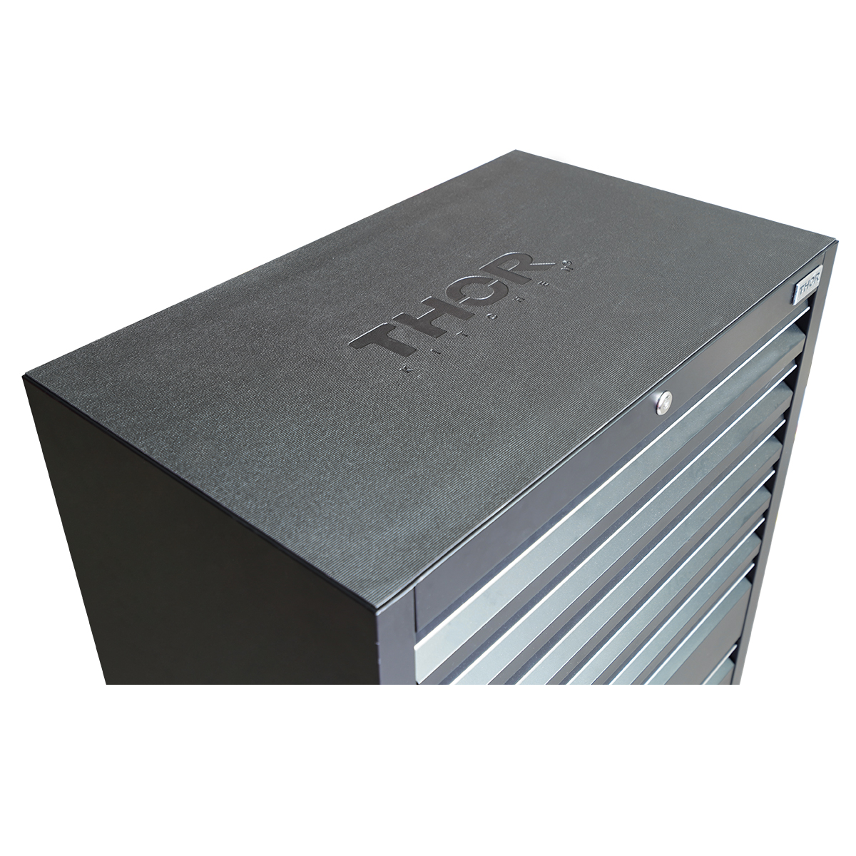 Gabinete Para Herramientas Negro De 76 CM y 7 Cajones Thor Kitchen HTC307PC.