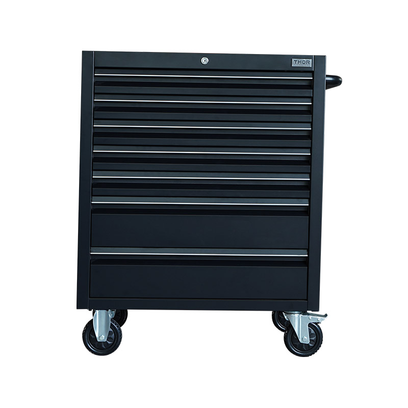 Gabinete Para Herramientas Negro De 76 CM y 7 Cajones Thor Kitchen HTC307PC.