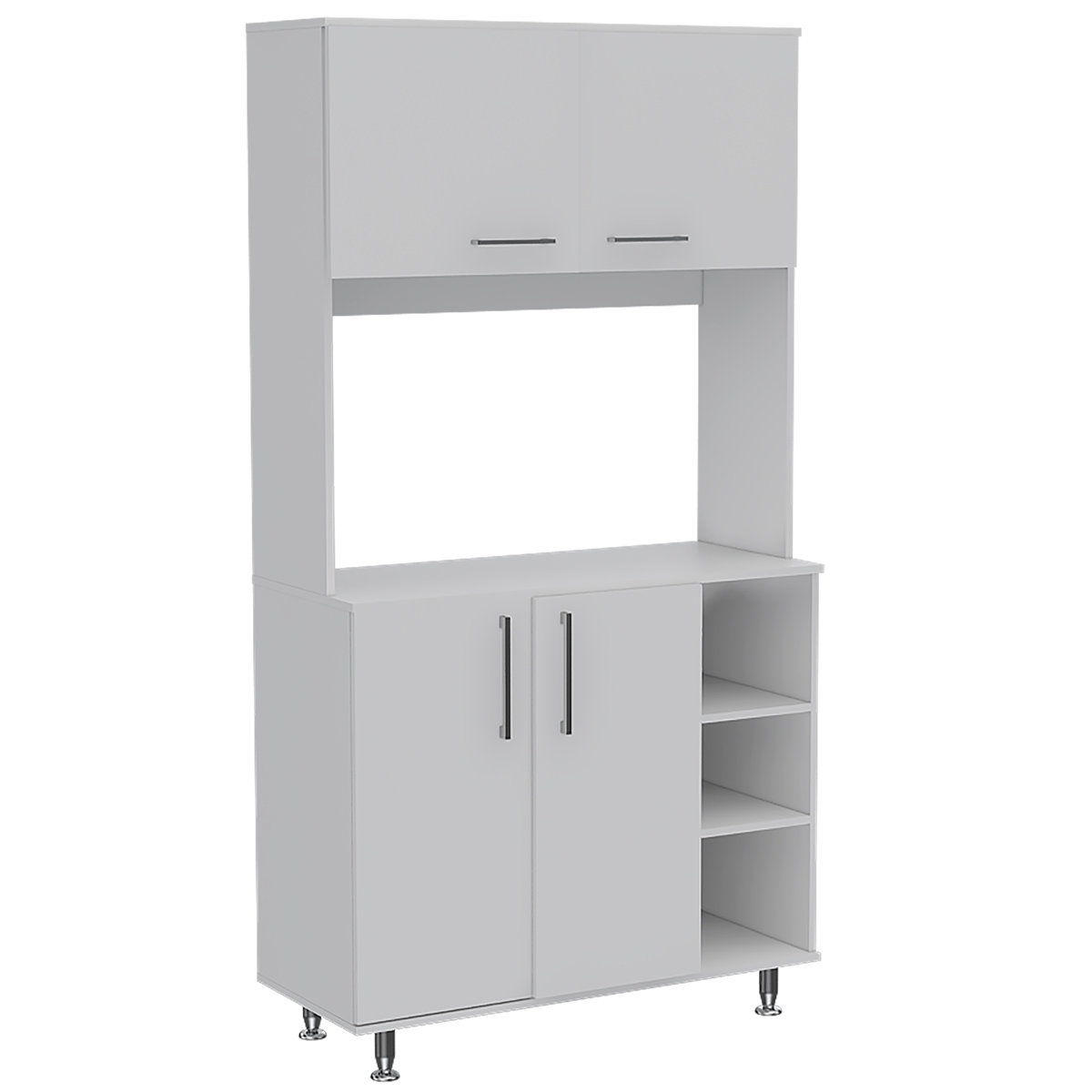 ALACENA ARMABLE CON ESPACIO PARA MICROONDAS MODELO 95 COLOR BLANCO 