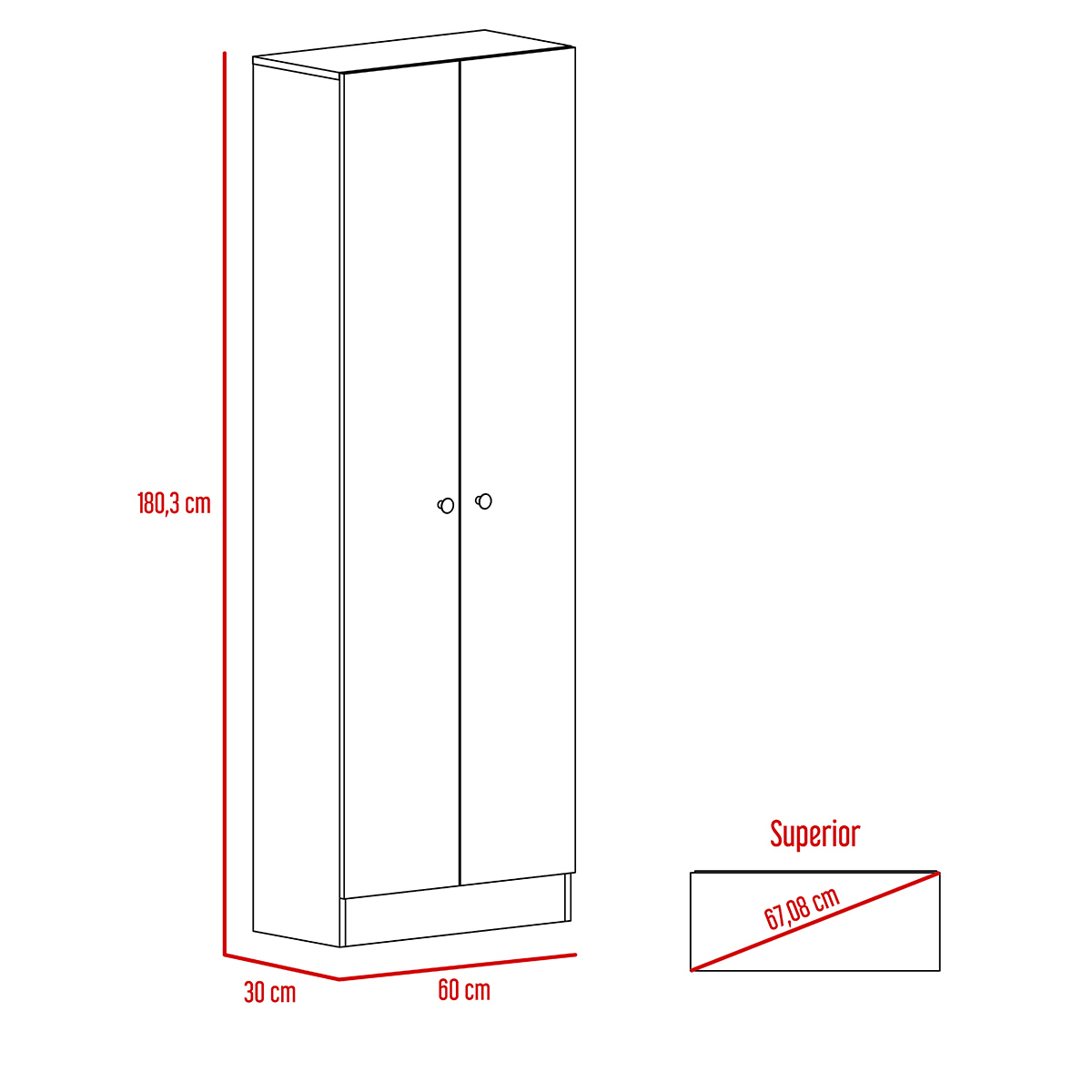 ALACENA ARMABLE MULTIUSOS MODELO SOFIA CON CINCO ESTANTES COLOR CHOCOLATE