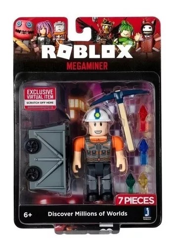  Figura Roblox Megaminer Con Item Exclusivo Para Descargar