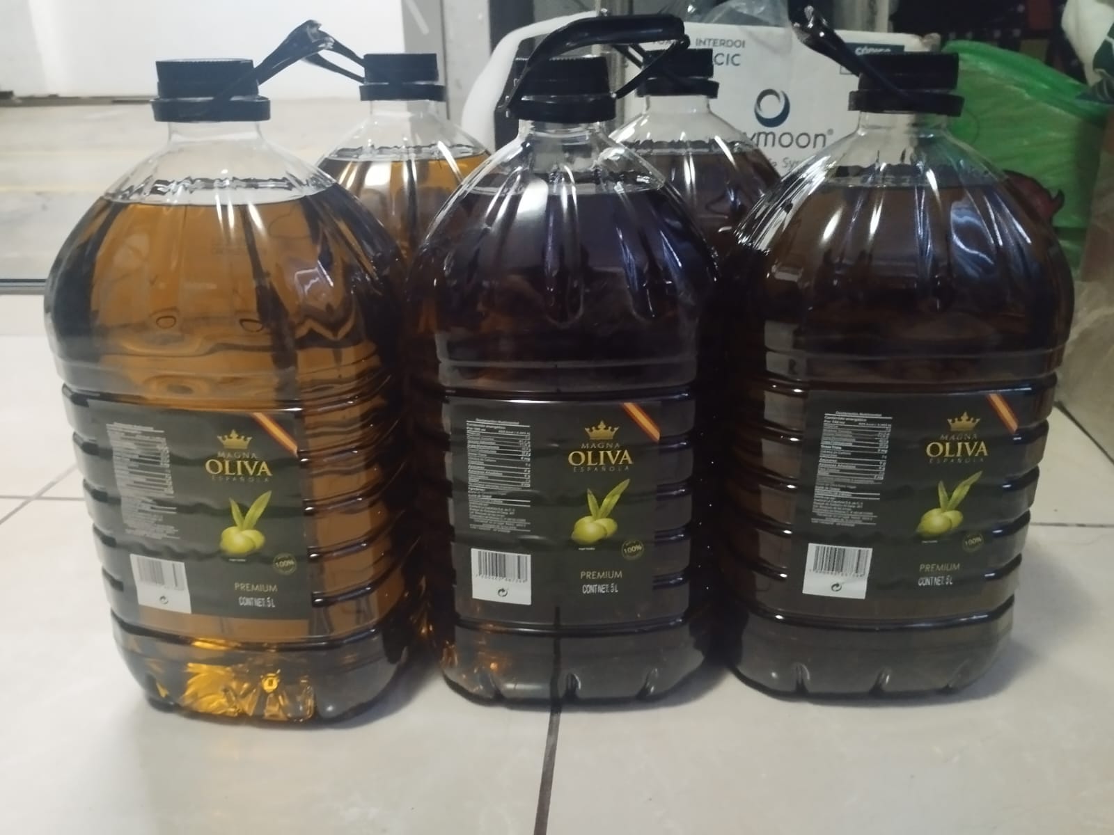 Magna Aceite De Oliva Extra Virgen y Girasol Garrafa 5 Lts