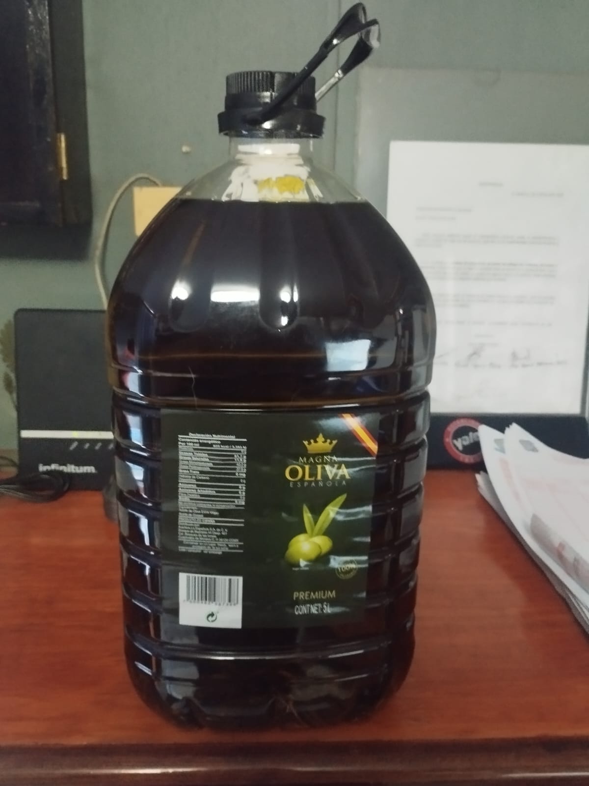 Magna Aceite De Oliva Extra Virgen y Girasol Garrafa 5 Lts