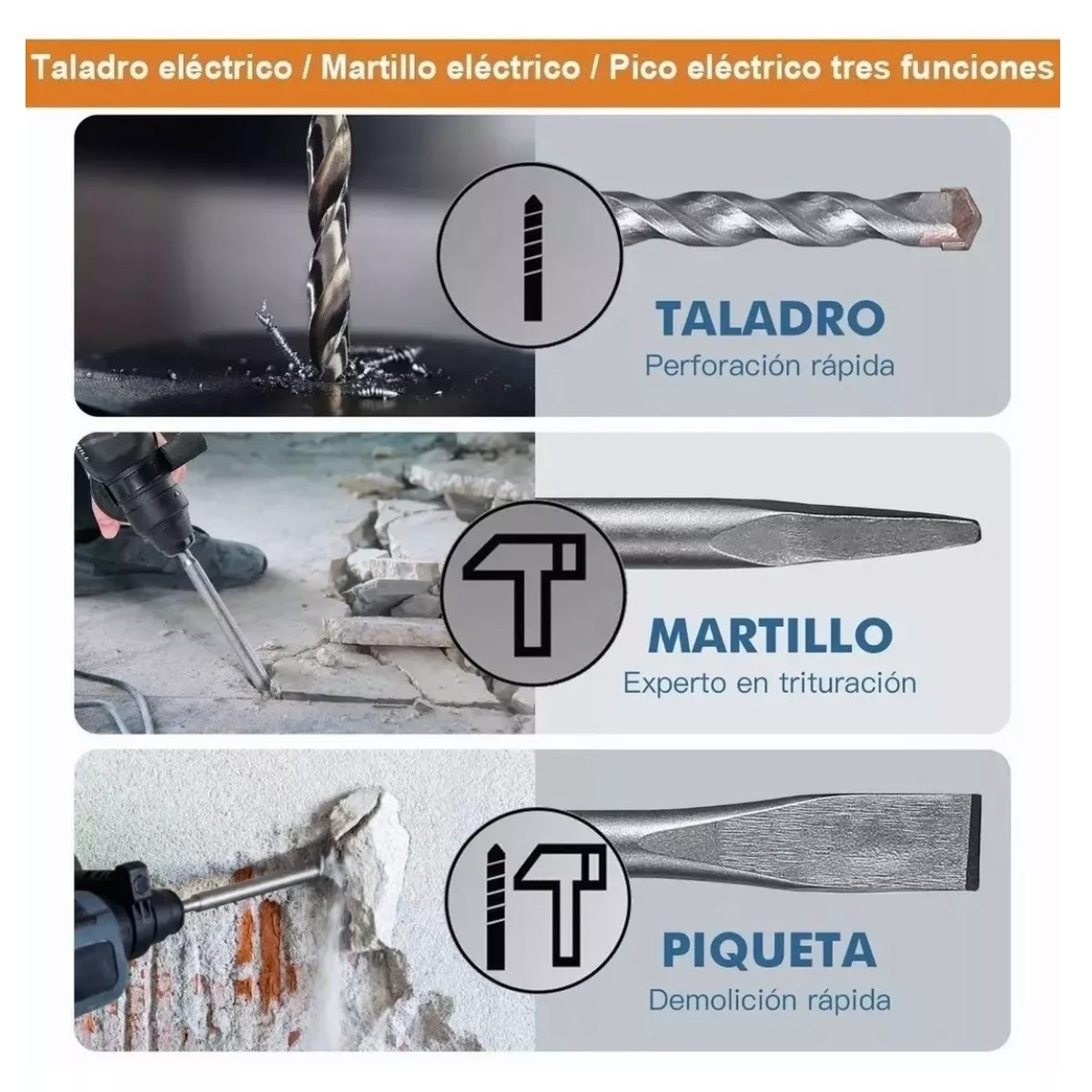 Rotomartillo Cincelador Perforador 