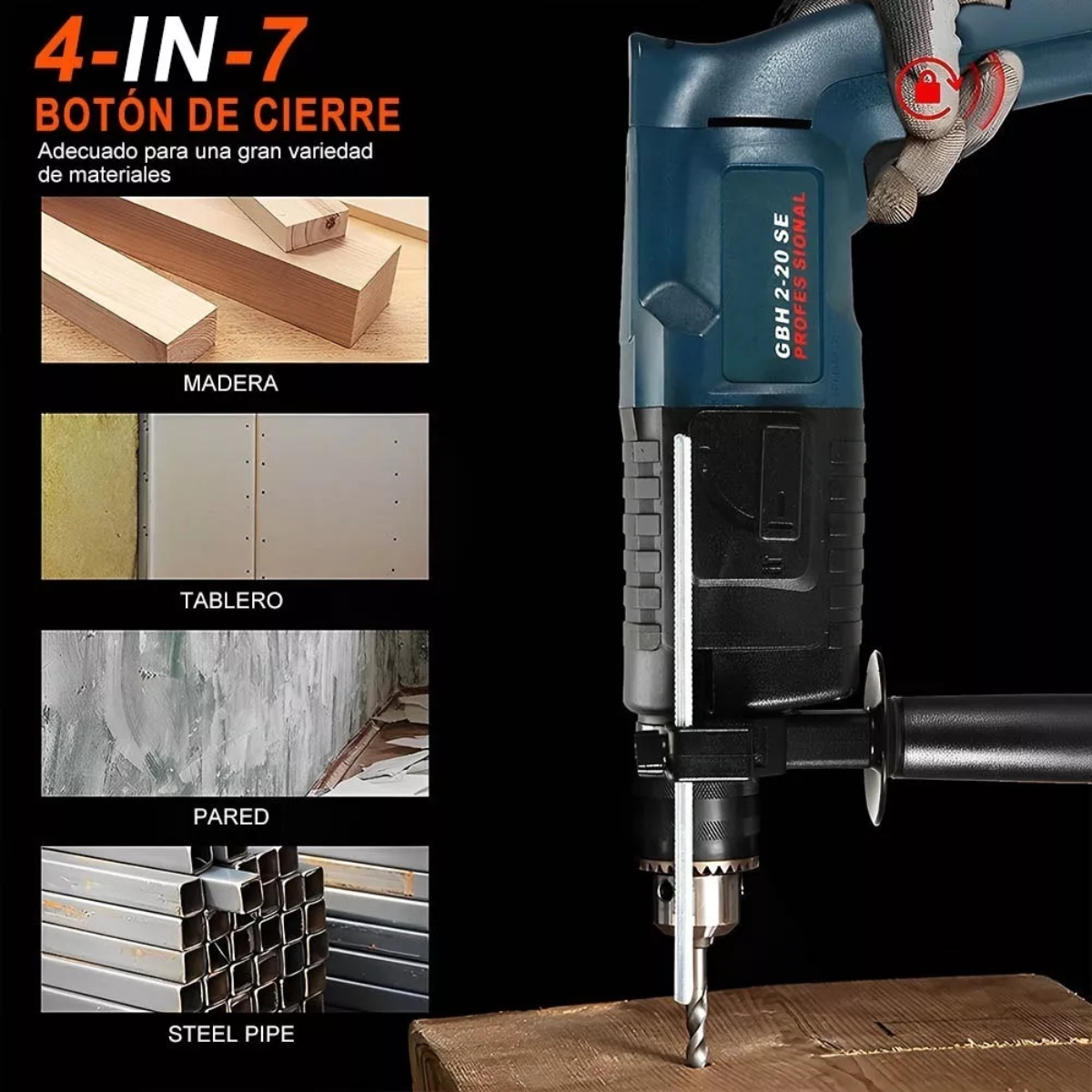 Rotomartillo Cincelador Perforador 