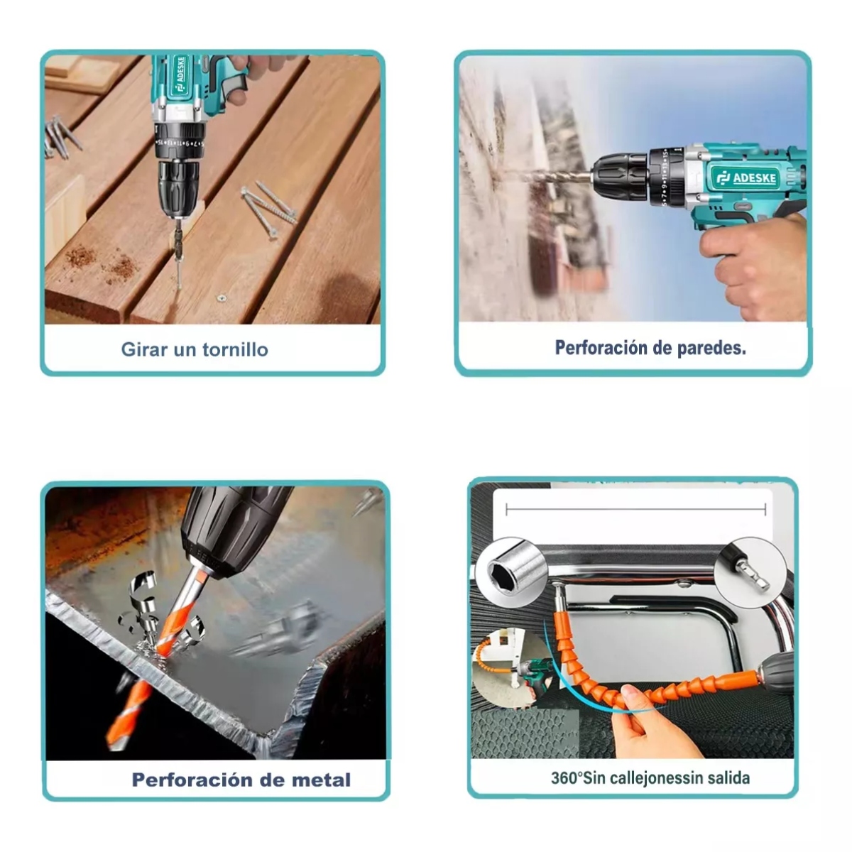 Kit Taladro Rotomartillo