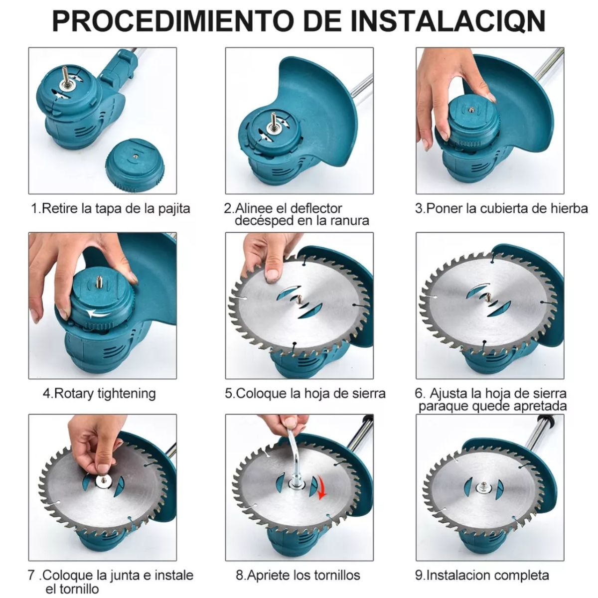 Desbrozadora Inalámbrica Césped Podadora