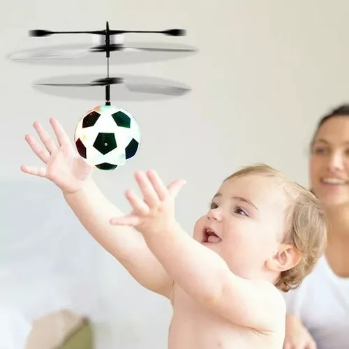 Esfera Mini Drone Volador Luces Led Con Sensor De Altura.