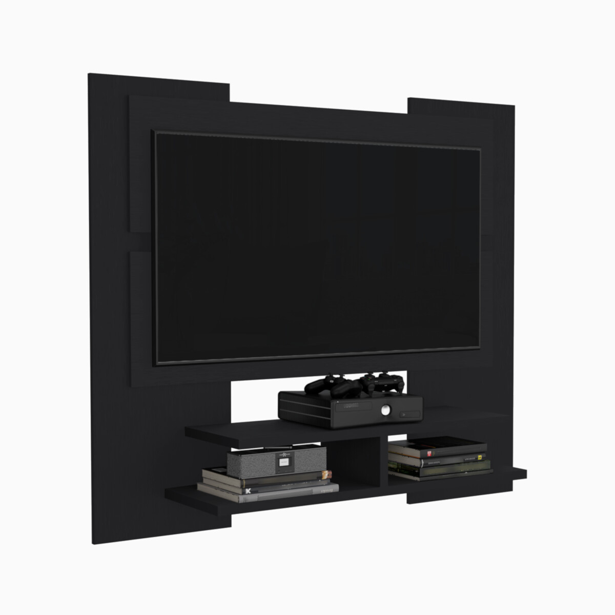 PANEL ARMABLE PARA PANTALLA DE TV 55"MODELO ELTON COLOR CHOCOLATE