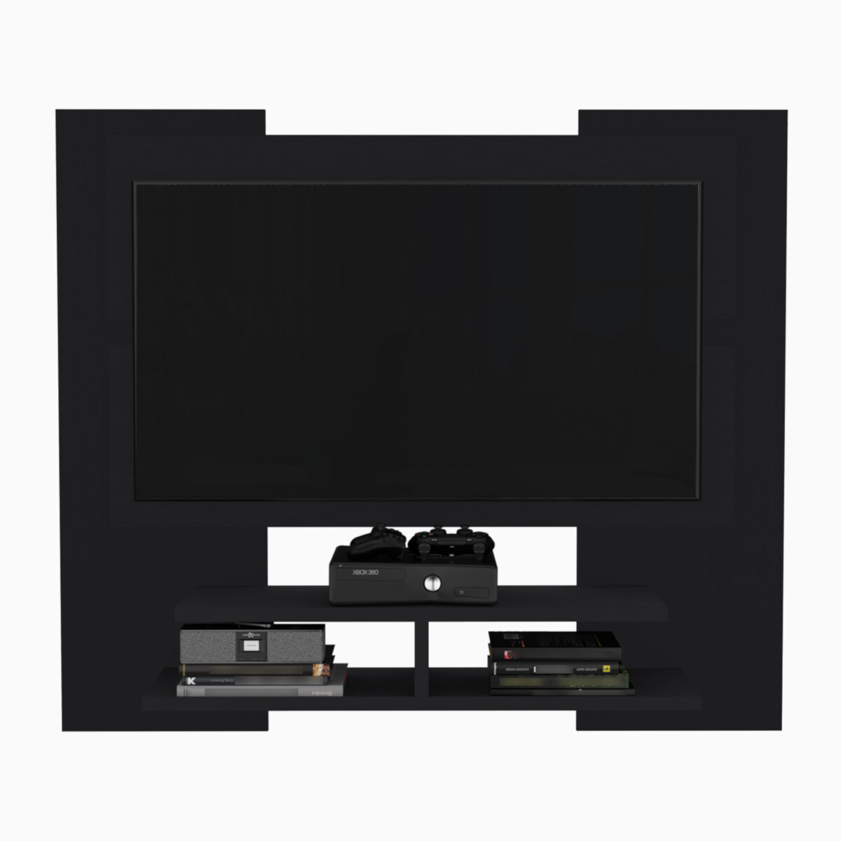 PANEL ARMABLE PARA PANTALLA DE TV 55"MODELO ELTON COLOR CHOCOLATE