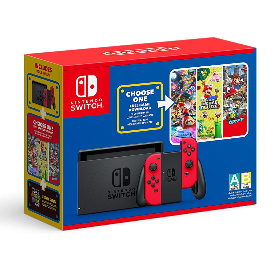 Nintendo Switch 1.1 32GB Versión Mario (Reacondicionado Grado A)