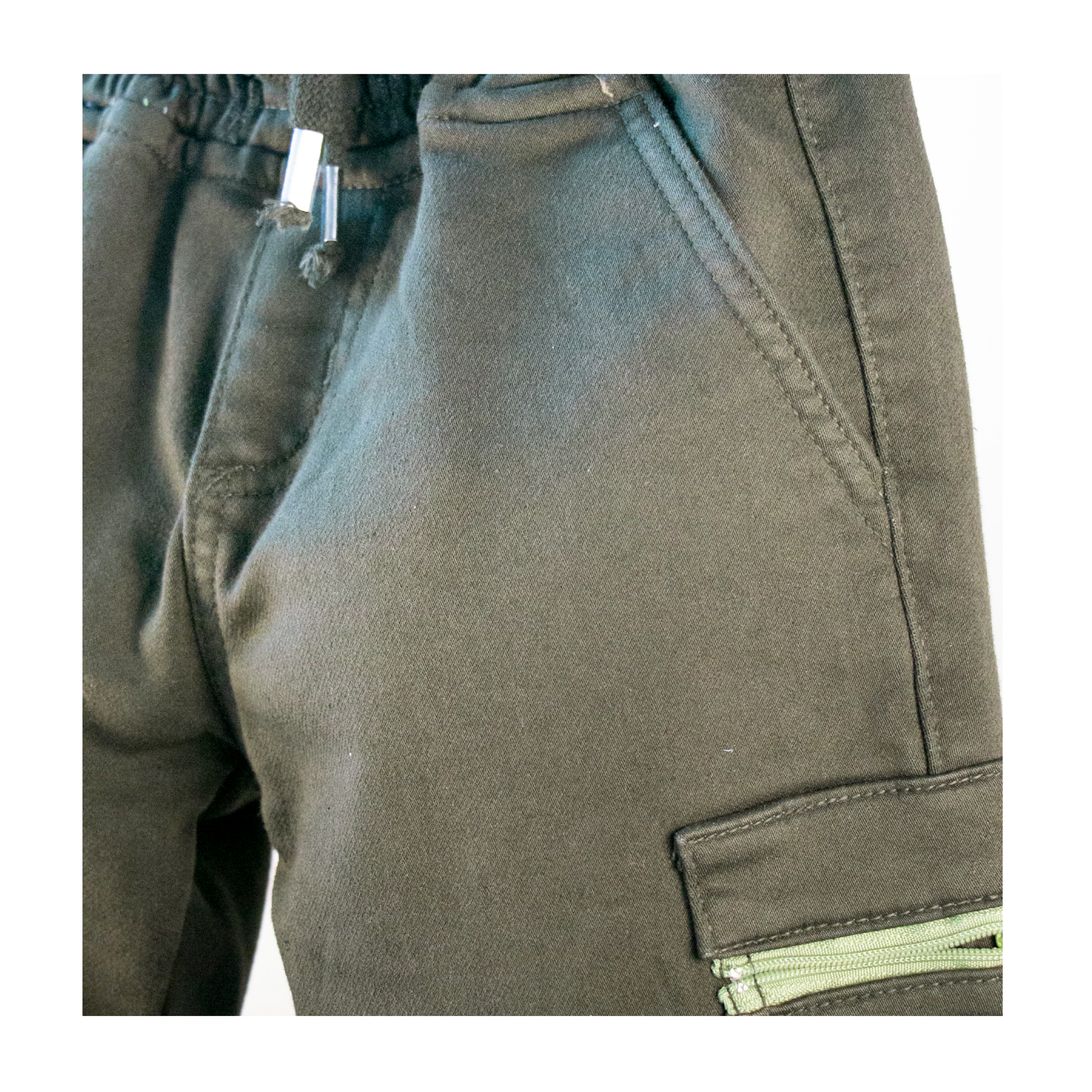 pantalón Pixx de mezclilla suelto color verde