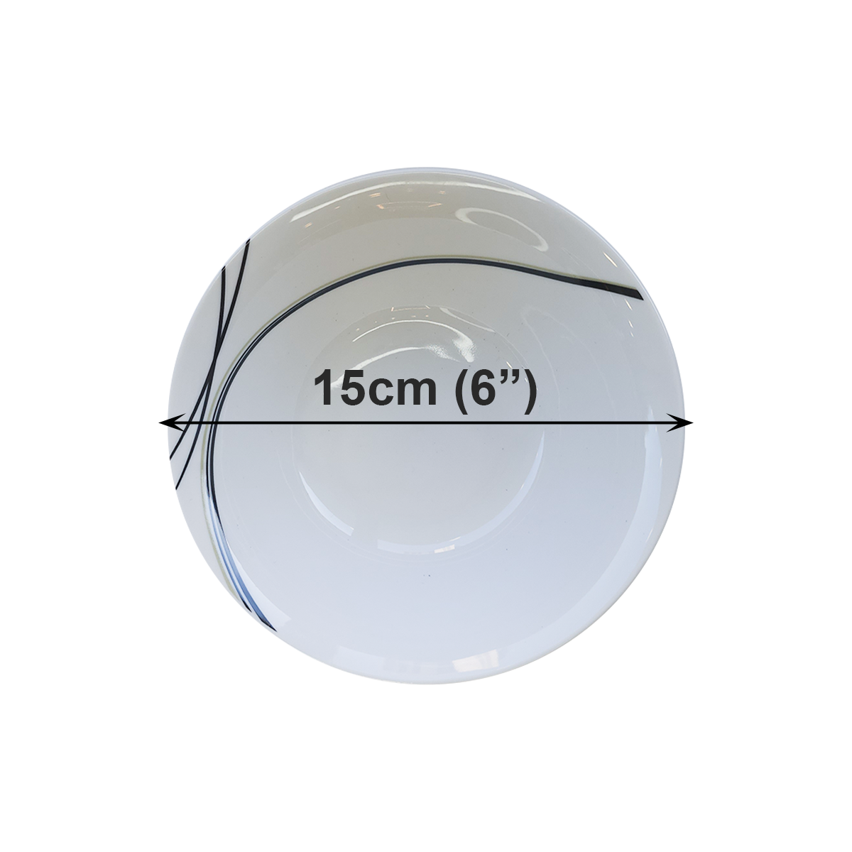 Vajilla Opal 12 Pzas Moderna Blanco Diseño Lineas Elegante