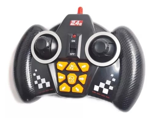 Carro Off-road Horizontal Radio Control Y Pulsera 360° Amarillo