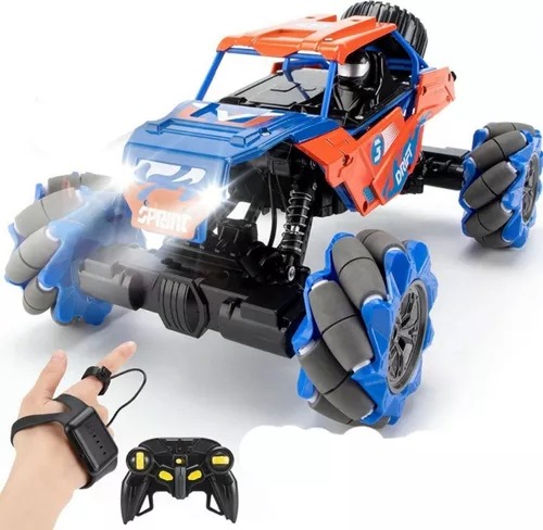 Carro Todo Terreno Off Road Drift Radio Control Metal Series Naranja-Azul.