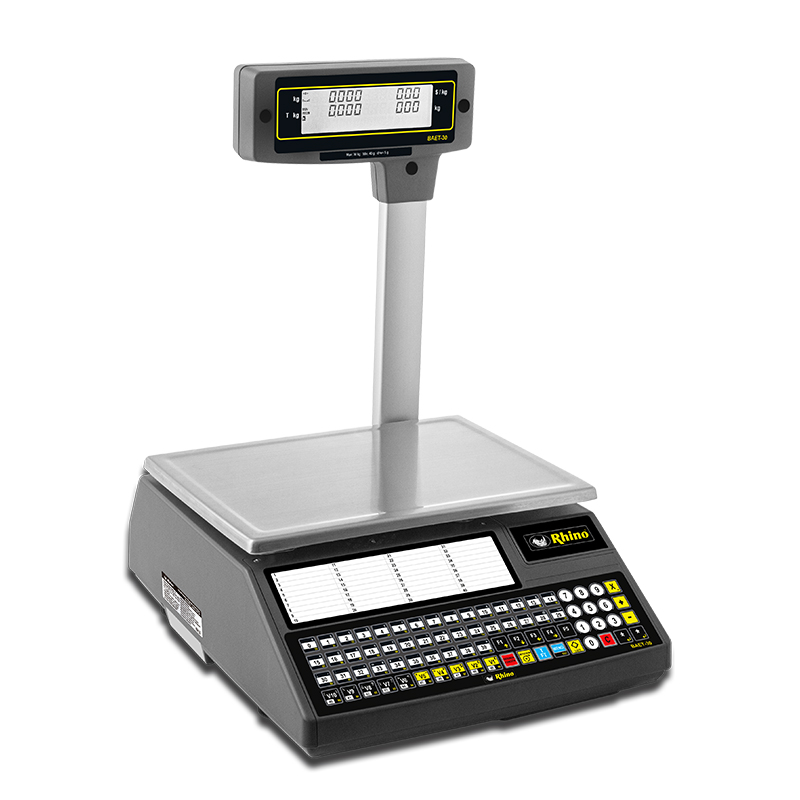Báscula Electrónica Etiquetadora 30 kg con Conexión WiFi, BAET-30X Rhino