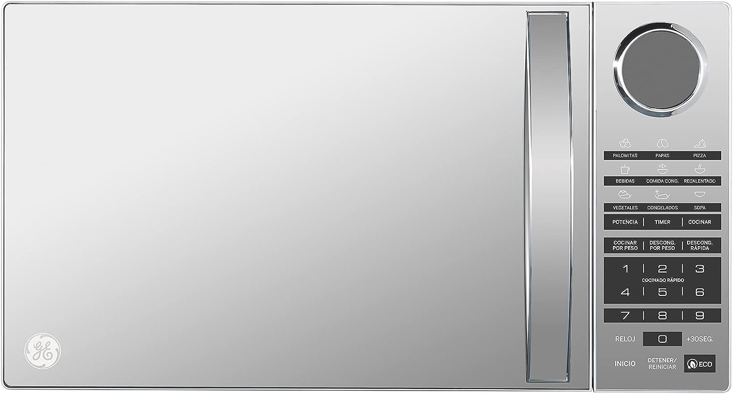 Horno de Microondas GE MGE11SEJ 1.1 Pies Acabado Espejo Silver