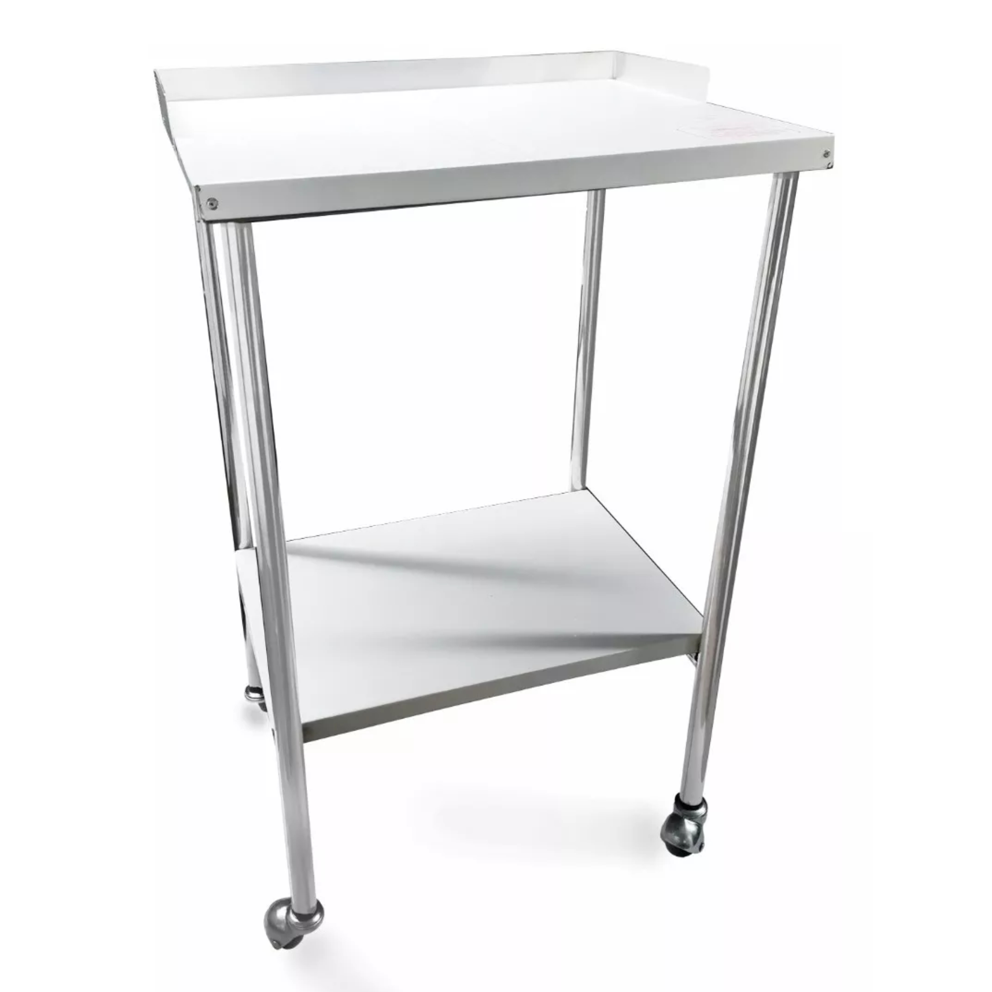 Mesa Pasteur Sencilla Con Ruedas. Acero Inoxidable.