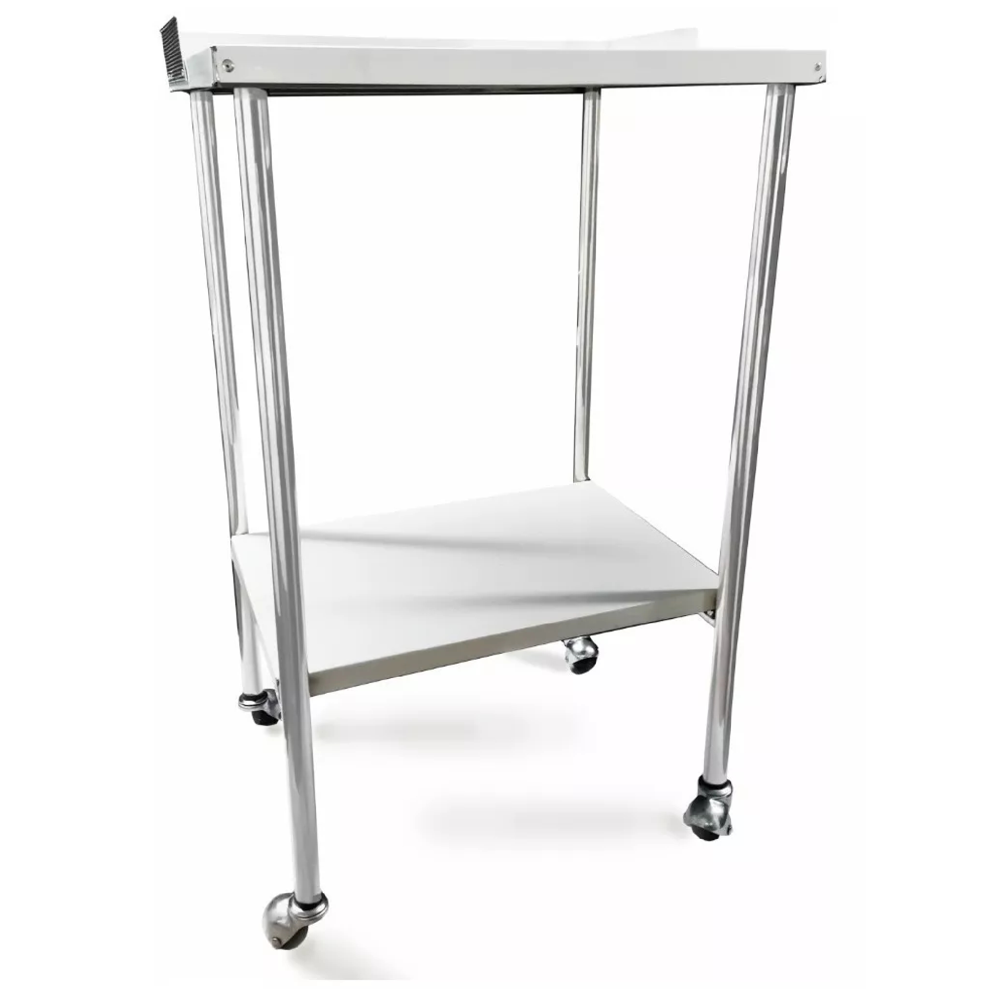 Mesa Pasteur Sencilla Con Ruedas. Acero Inoxidable.