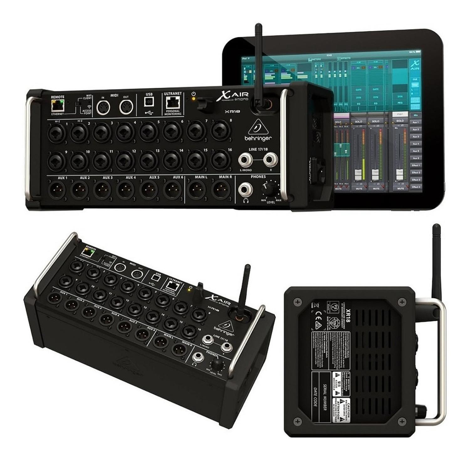 Beringer XR18 Mezcladora de Rack 18 canales para Ipad o Tablet.