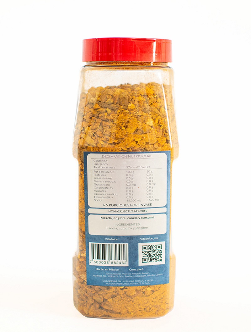 MEZCLA JENGIBRE, CANELA Y CURCUMA VITA DOLCE