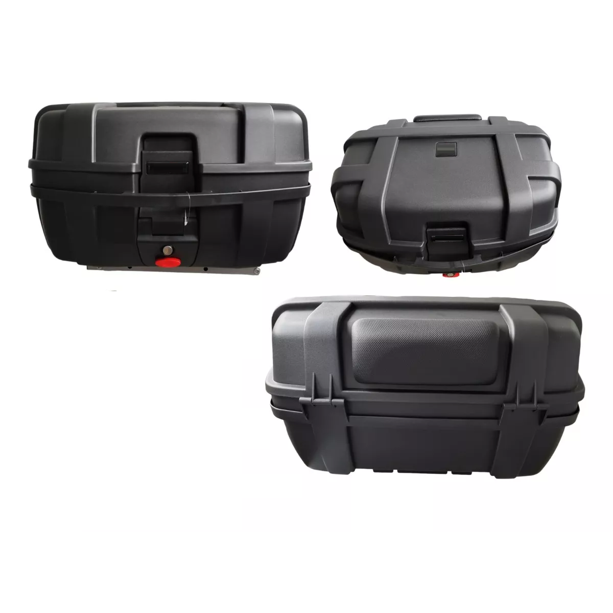Caja Para Moto Baul 2 Cascos Maletero Top Case C Respaldo
