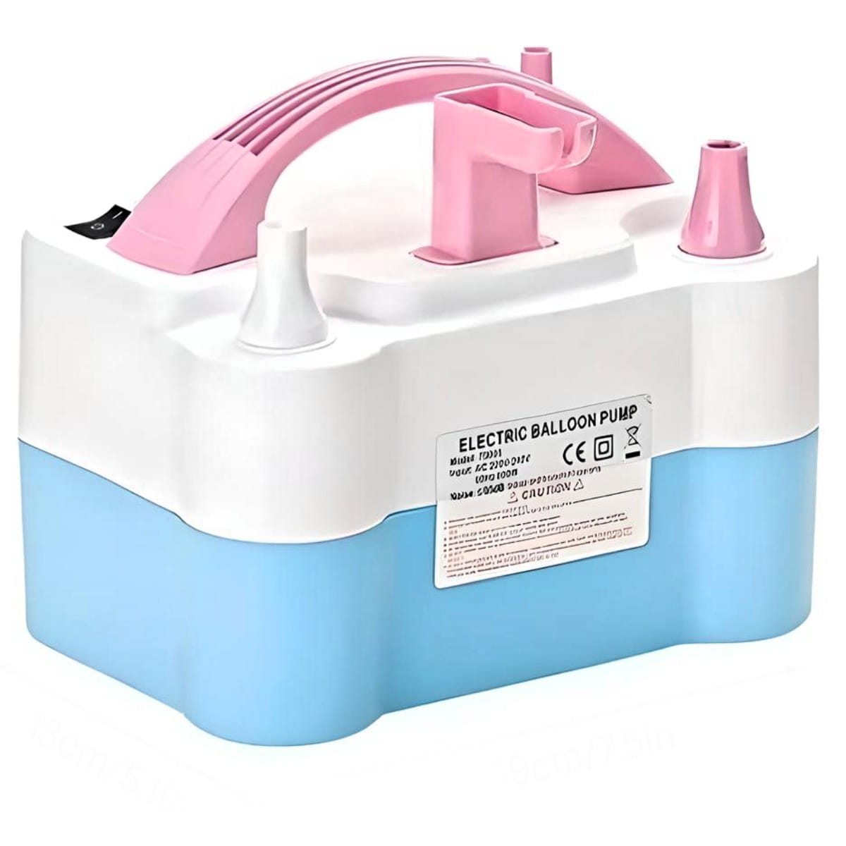 Bomba Electrica Inflador De Globos Doble, compresora de aire para globos 