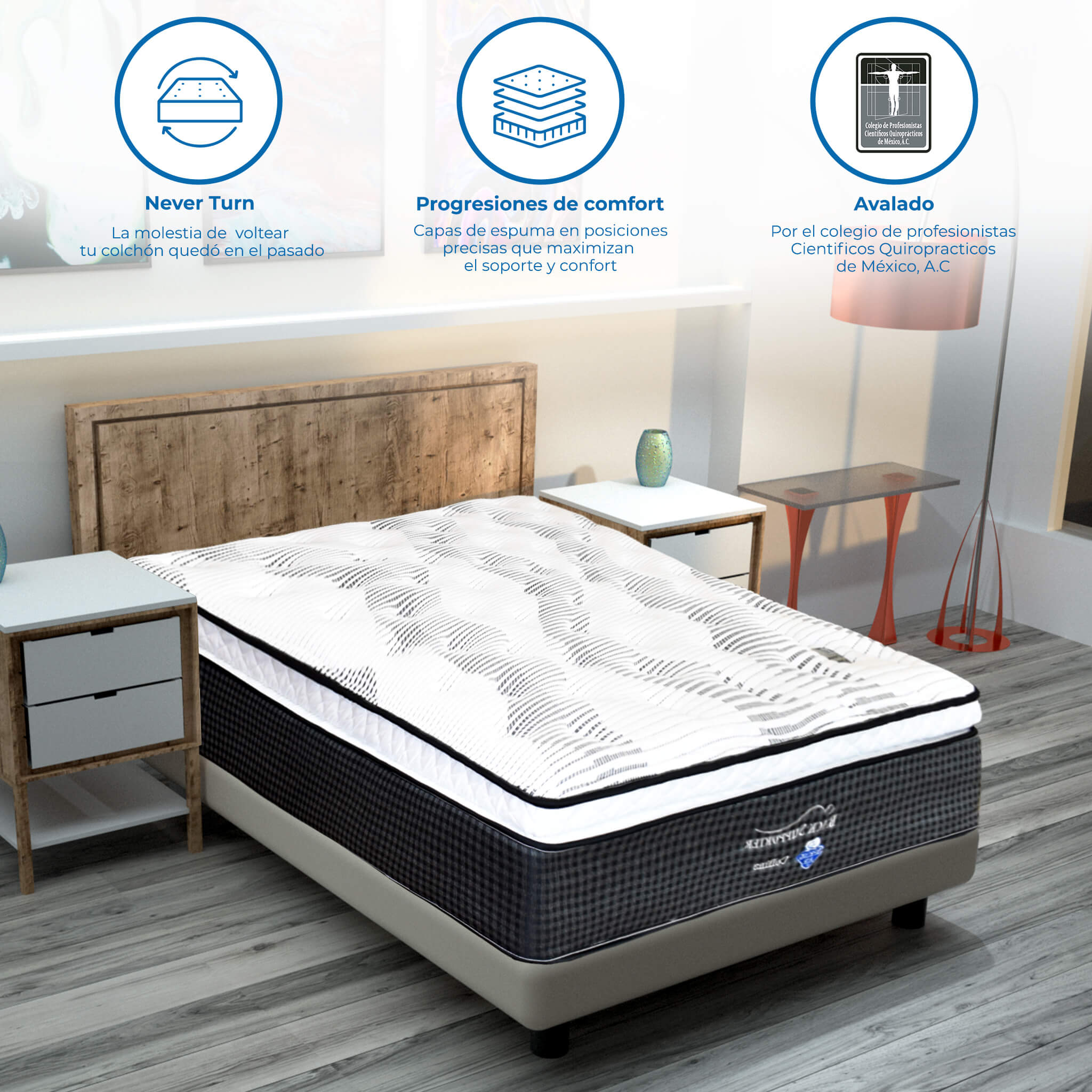 Colchón Spring Air Collins King Size 