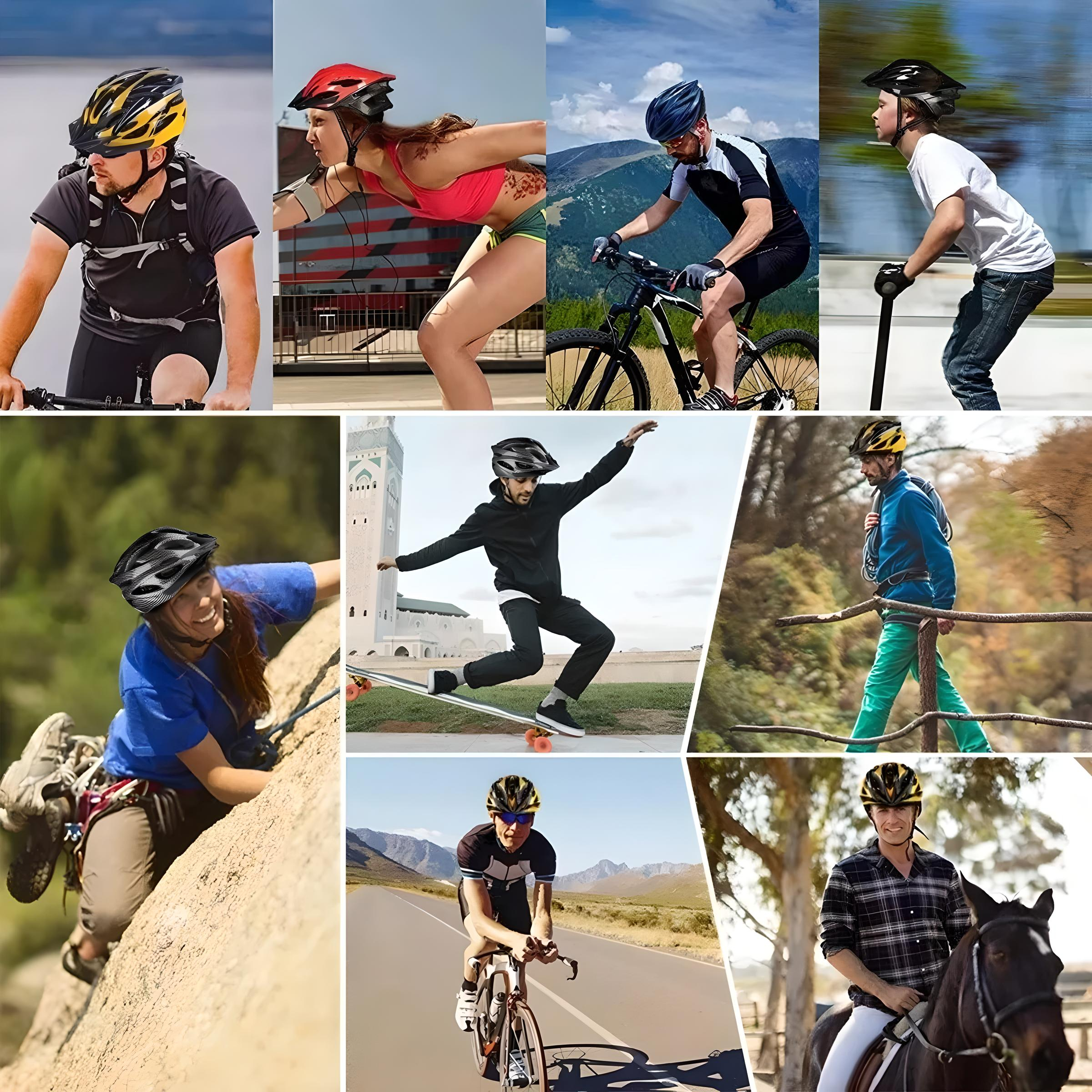 Casco De Bicicleta Unisex Color Negro Talla Talla Única