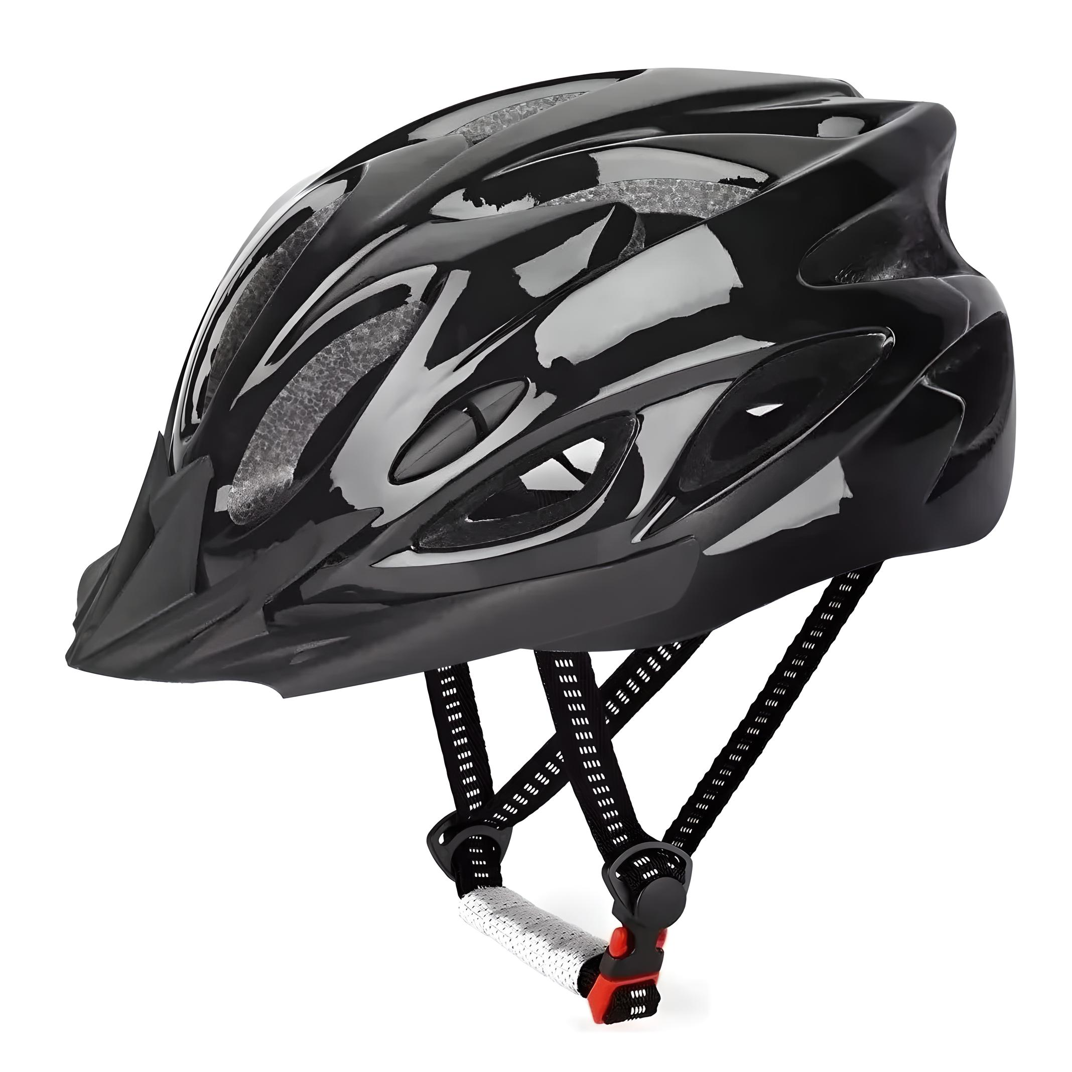 Casco De Bicicleta Unisex Color Negro Talla Talla Única