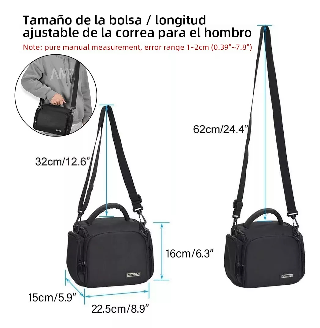 Mochila Para Camara Reflex Compacta Nikon Canon Sony Dslr