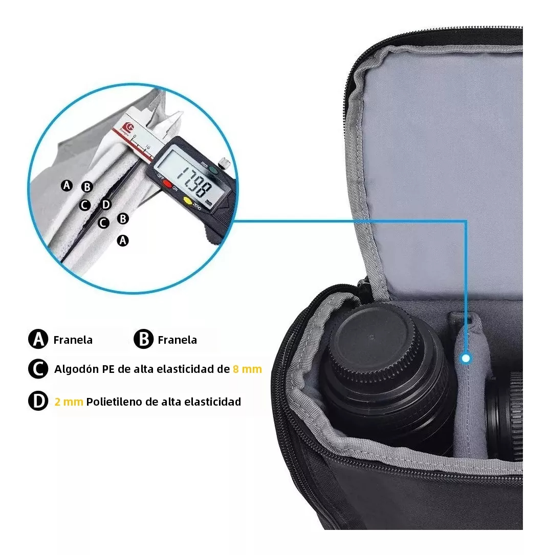 Mochila Para Camara Reflex Compacta Nikon Canon Sony Dslr