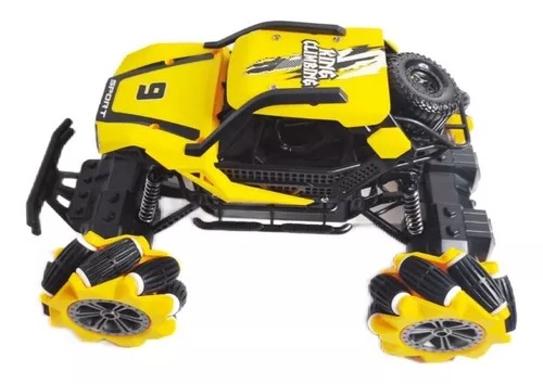 Carro Off-road Horizontal Radio Control Y Pulsera 360° Amarillo