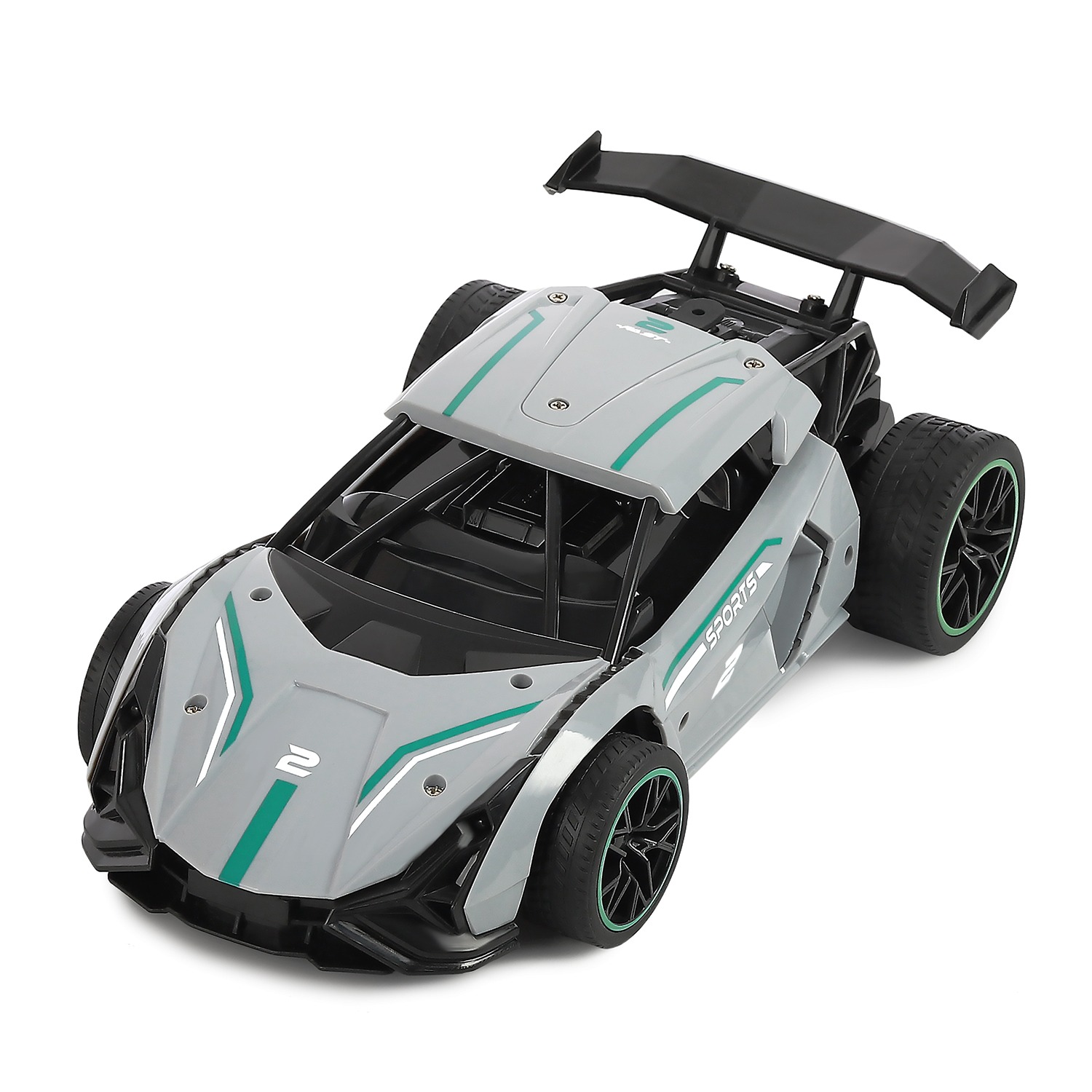 Carro Radio Control Gris Storm De Alta Velocidad Spray Vapor Race.