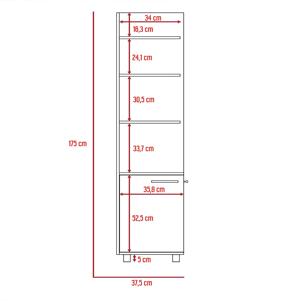 ESTANTE RACK ESQUINERO ARMABLE PARA BAÑO CON ESTANTES Y PUERTAS COLOR CAFE