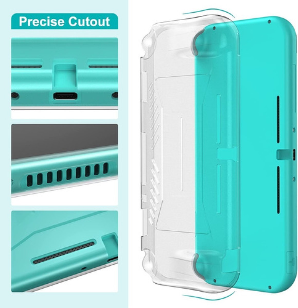 Kit De 16 Accesorios Fundas Y Estuches Para Nintendo Switch Verde